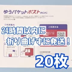 ゆうパケットポストmini 封筒 20枚セット