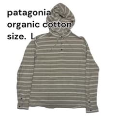 patagonia オーガニックコットン フード付きシャツ L アウトドア