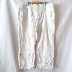 ジェイエムコレクション パンツ ストレート 3L 白 綿混 ゆったり カジュアル