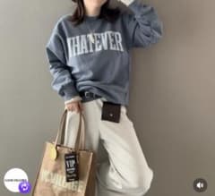 WHATEVERヘビーウェイトクルーネックスウェット