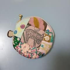 ハンドメイド　丸ポーチ　ミナペルホネン　パッチワーク❣❥