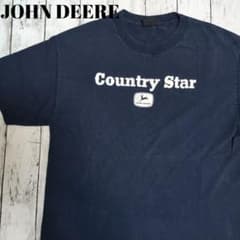 アメリカ古着　ジョンディア　JOHNDEERE フェードアメカジ　良プリント