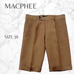 マカフィー　トゥモローランド　きれいめ　センタープレス　ハーフパンツ　S　良品