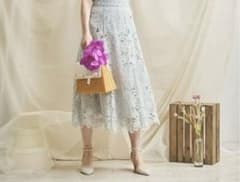 Noela バテンライクレーススカート