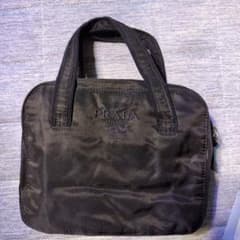 プラダ　PRADA 刺繍ロゴ　ミニバッグ