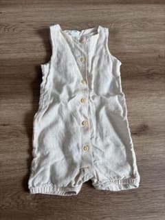 H&M ベージュロンパース 74cm