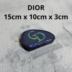 Dior ディオールロゴ ポーチ ネイビーブルー 化粧ポーチ 小物入れ