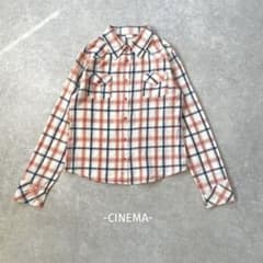 CINEMA/チェックシャツ/L/マルチカラー/綿100%/ポケット/カジュアル